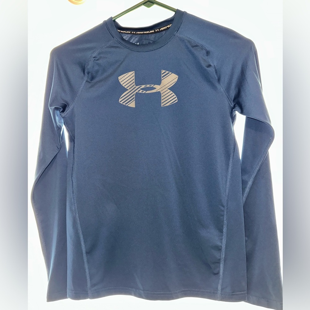 Under Armour Kids Navy Long Sleeve Tee